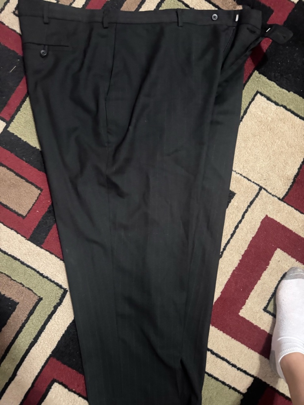 Perryellis  Black Men's Dress Pants thin lined 44x32